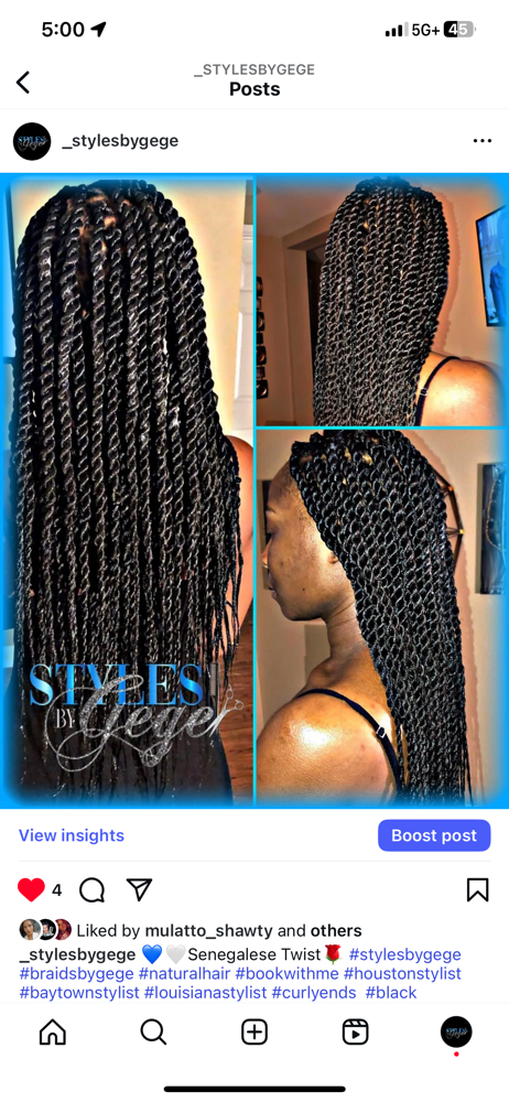 Med Sengelese Twist ( Waist)
