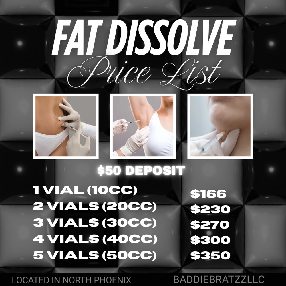 5 Vials (50cc) Fat Dissolve