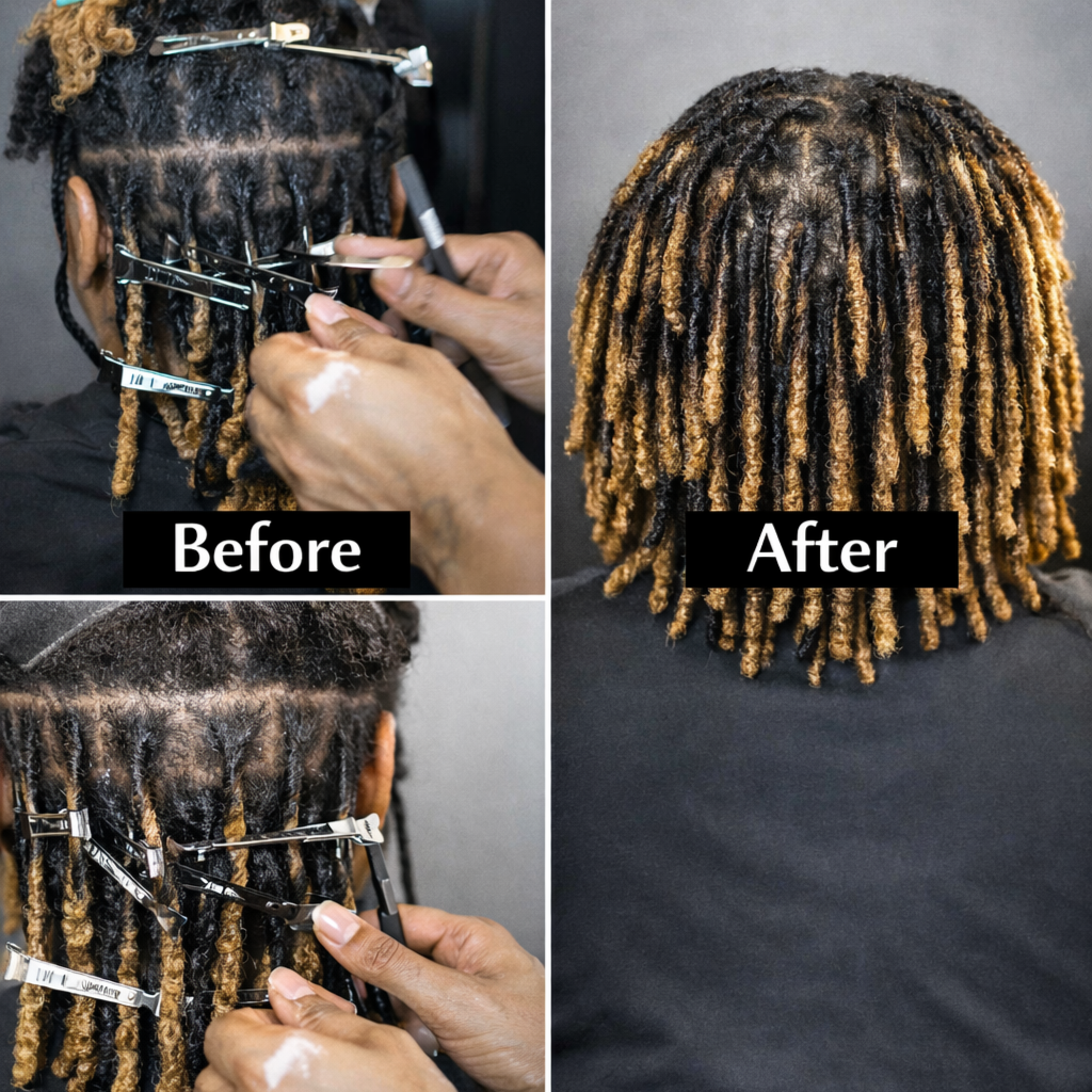 Loc Repair & Reconstruction at Beyond Hair Braiding in Bronx, NY