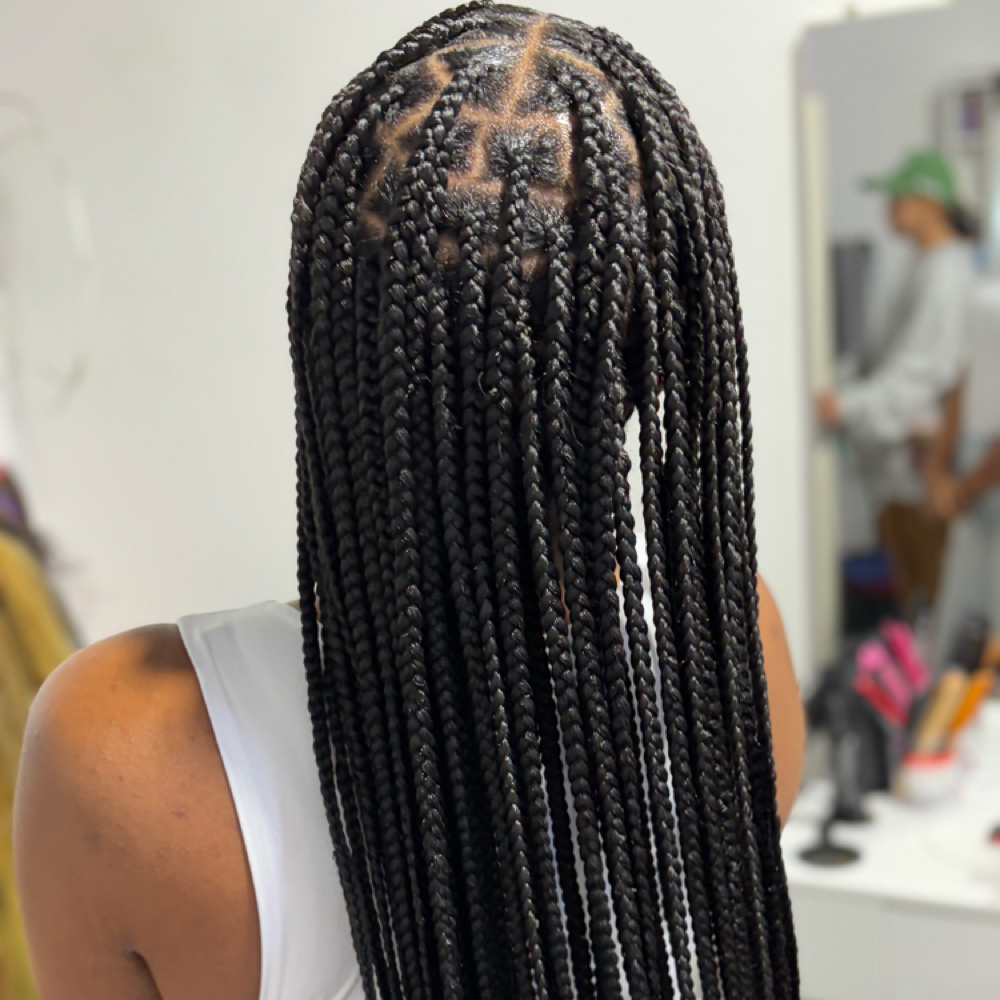 Box Braids at Madrid Hair in Los Angeles, CA