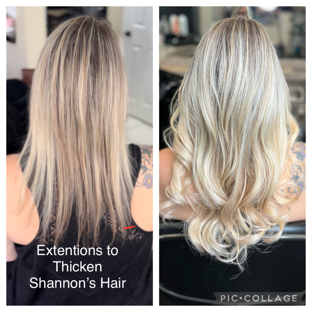 Extentions First Time In & New hair