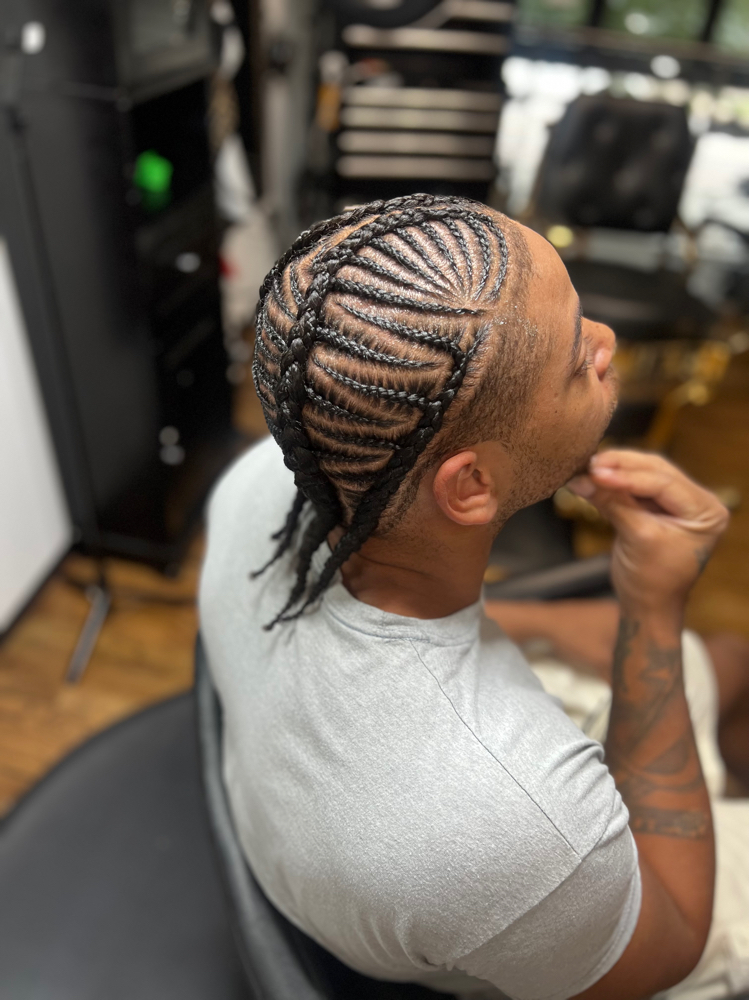 Iverson Braids/ Fish Bone Braids at HairTechNiquee in Dallas, TX