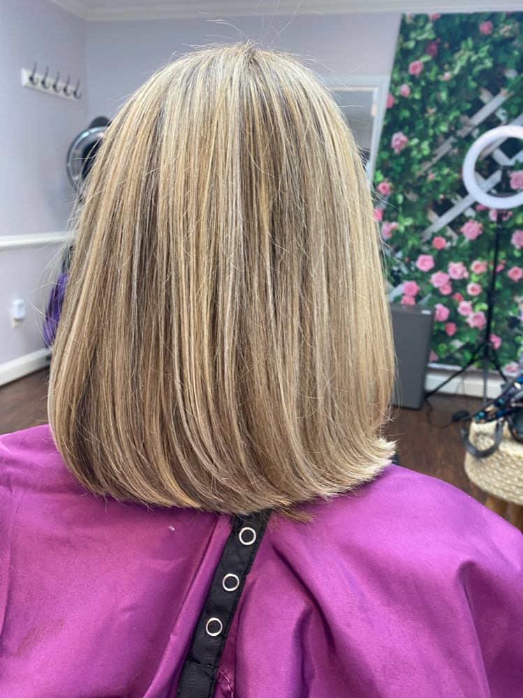 Full Highlights,color,cut And Blow