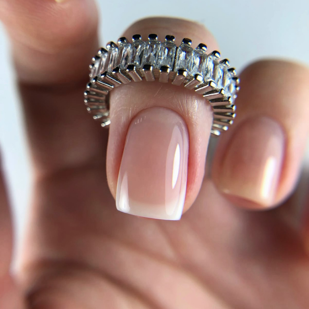 Short Luxury Hidden French — $120 at Julia Nails Florida in Orlando, FL