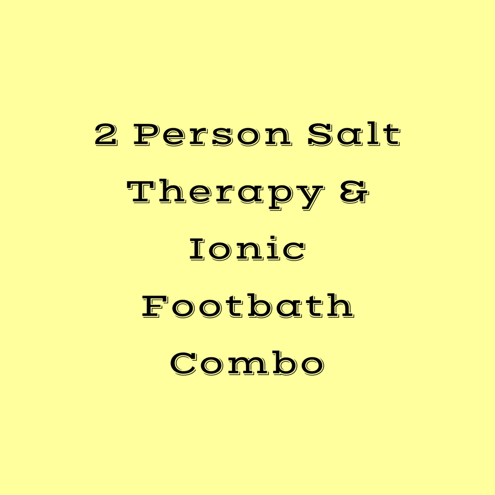 2 Person Salt Room & Footbath Combo