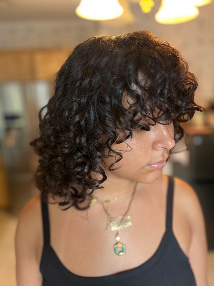 Curly Haircut W/Styling