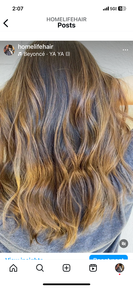 Maintenance Balayage