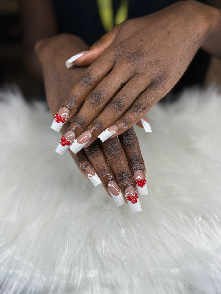 Gel-X Full Set, Medium White French