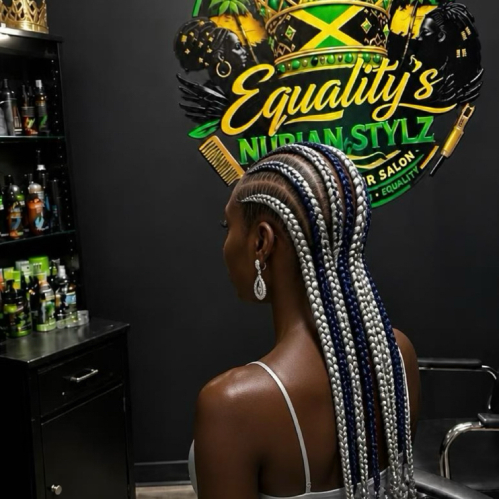Straight Backs w\Colored Extensions at Equality’s Nubian Stiylz in Hampton, VA