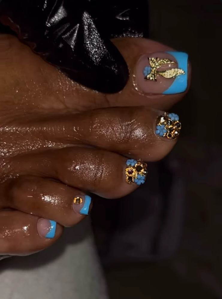 Toe Design Inspo at Dior Nail Fantasy in Atlanta, GA