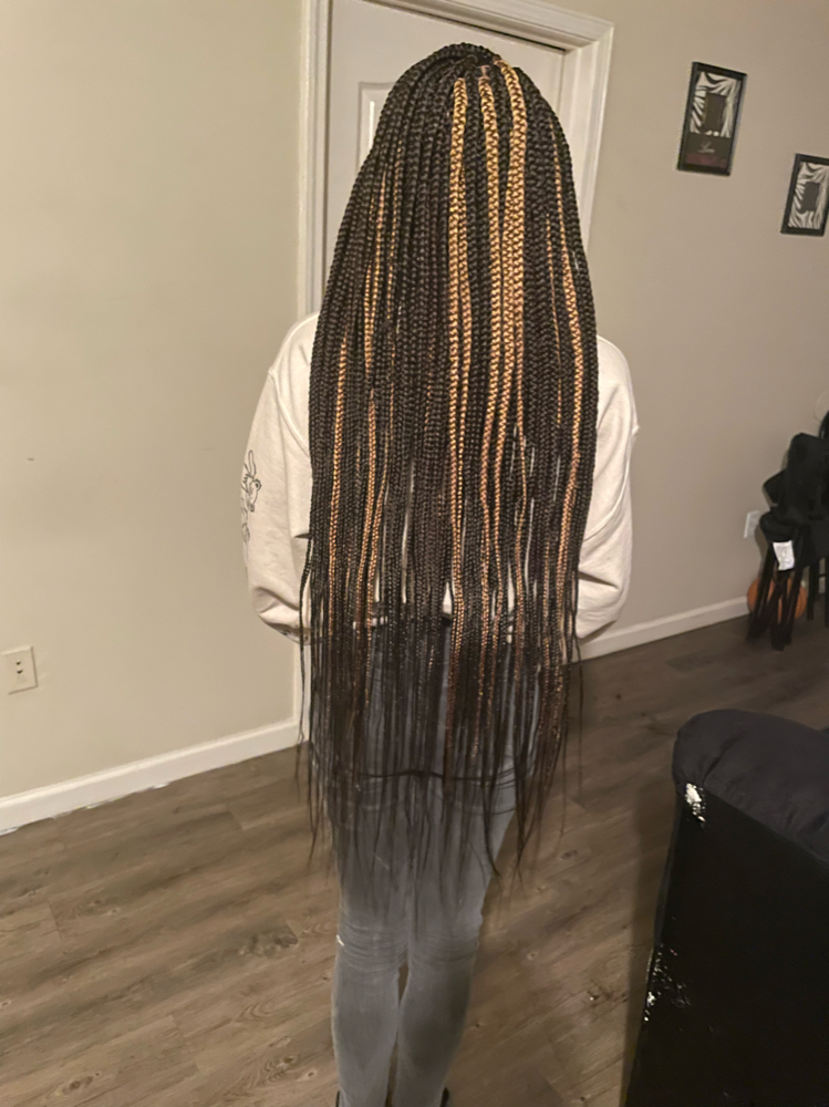 Small Box Braids (kneelength)