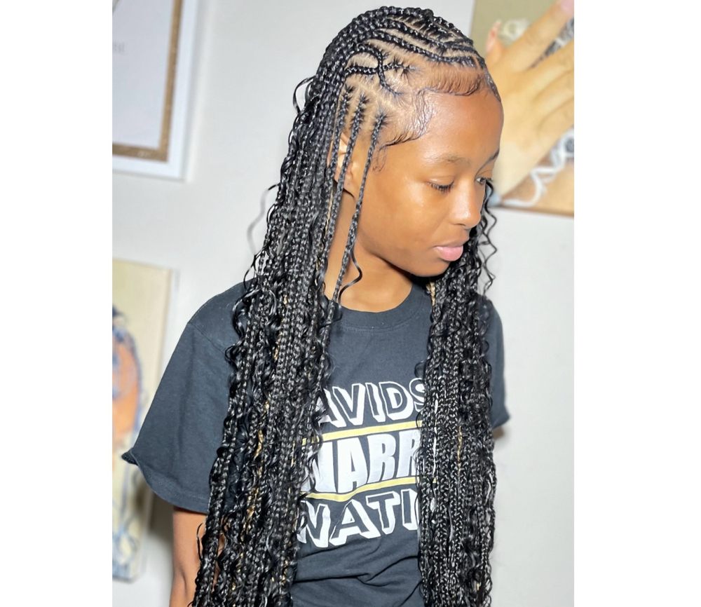 Bohemian Fulani Braids Human Hair
