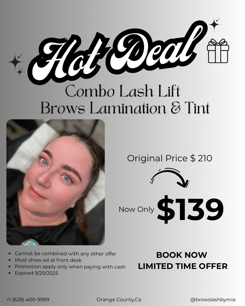 Combo Lash Lift & Brows Lamination
