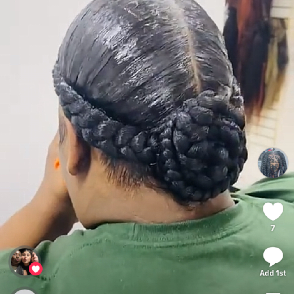 2 Braids at Mame’s  hair braiding in Cordova, TN