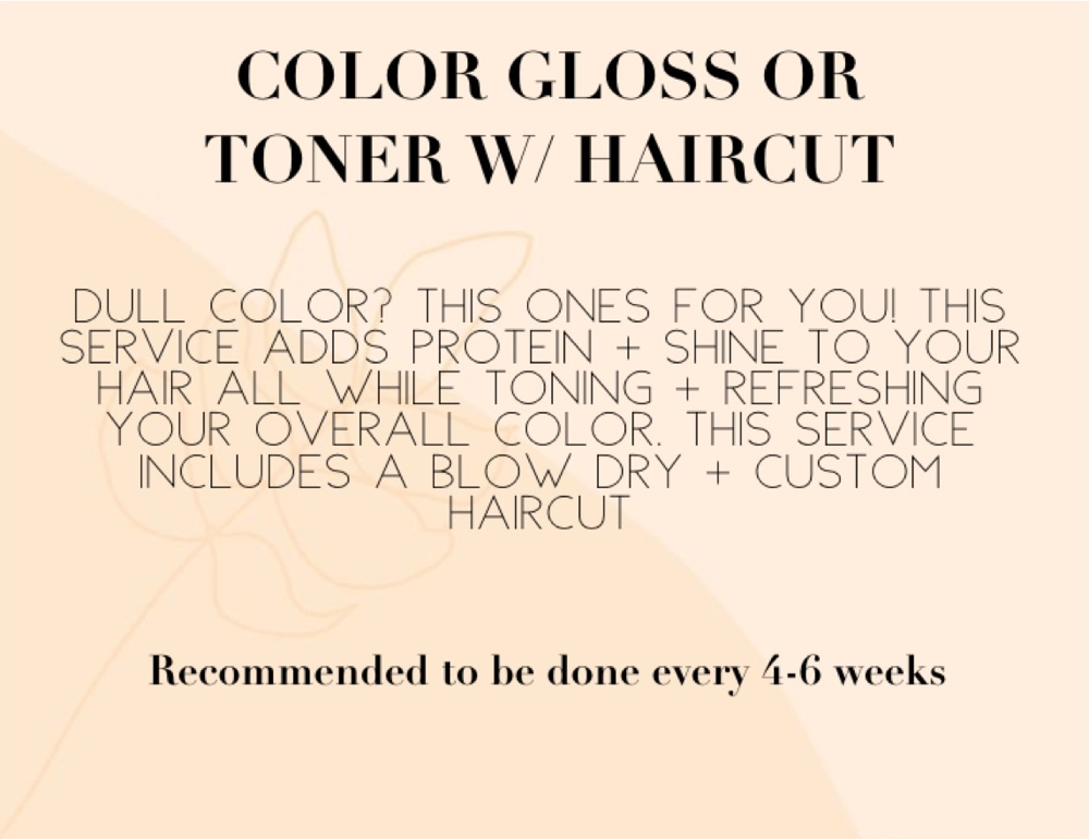 Color Gloss With Haircut