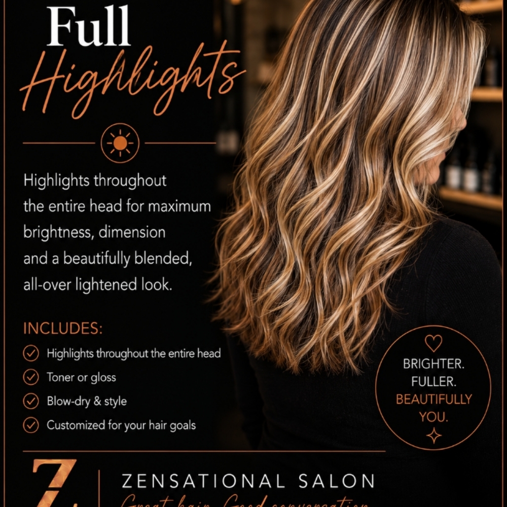 Full Highlight at Zensational Salon in The Dalles, OR