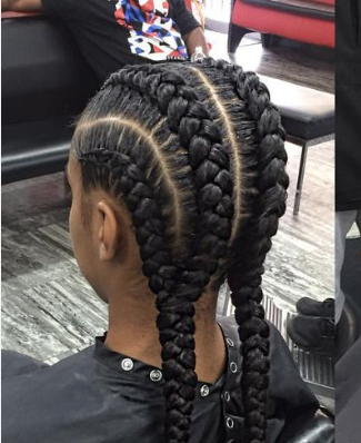 Straight back braids (Less than 4) at IEBIA STYLES in Wasilla, AK