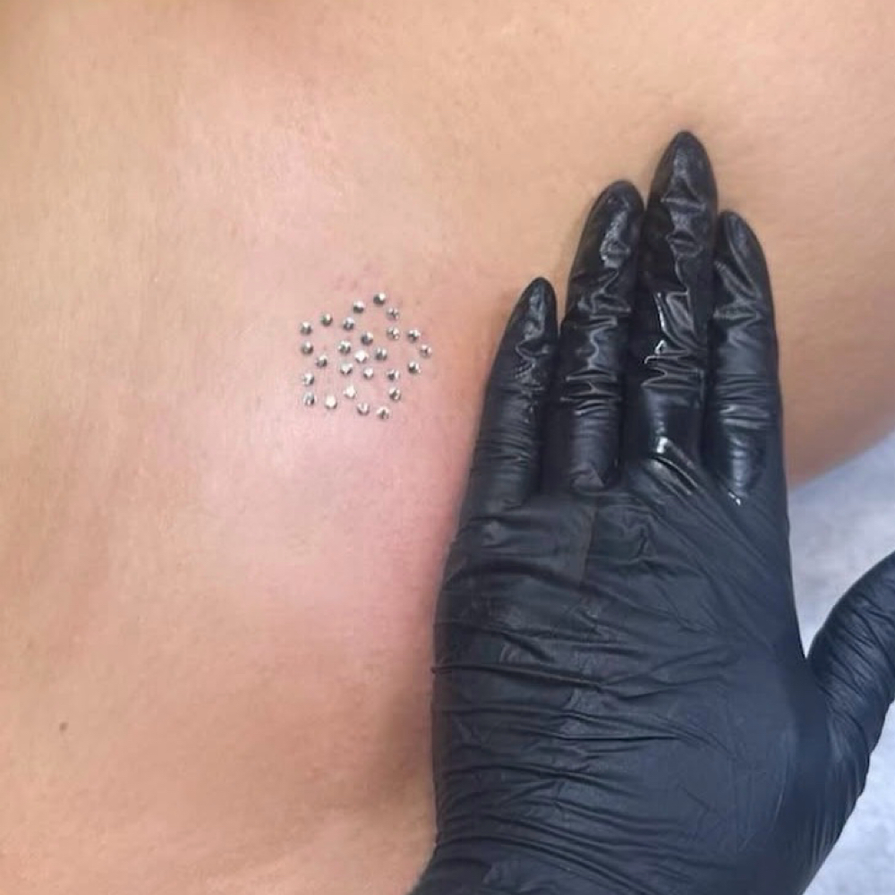 Vajazzle Finish at Harvest Meadow Spa in Bloomfield, CT