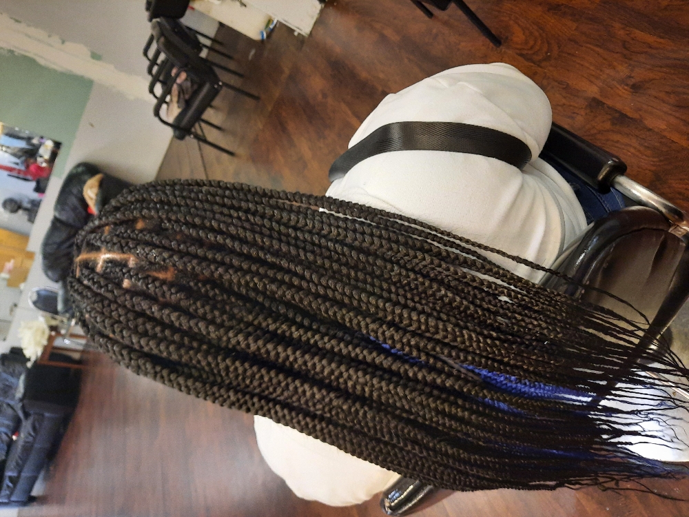 Large Knottless Braids