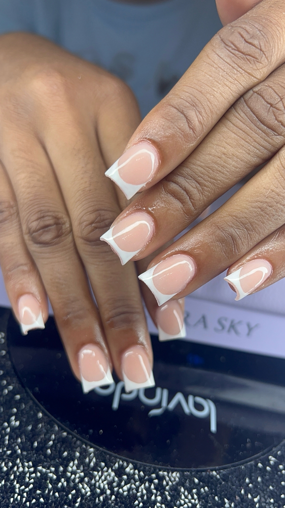 Short French Tips at Niya Nailzz in Louisville, KY