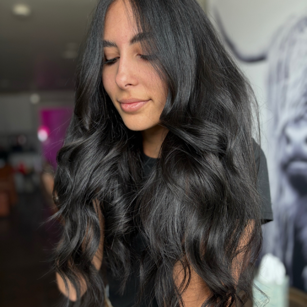Shampoo & Blowout at Rhinestone Revival hair co. in Farmersville, TX