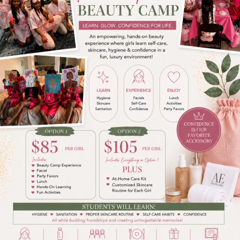 AE Summer Beauty Camp at Alluring Essence Skncare in Brandon, FL
