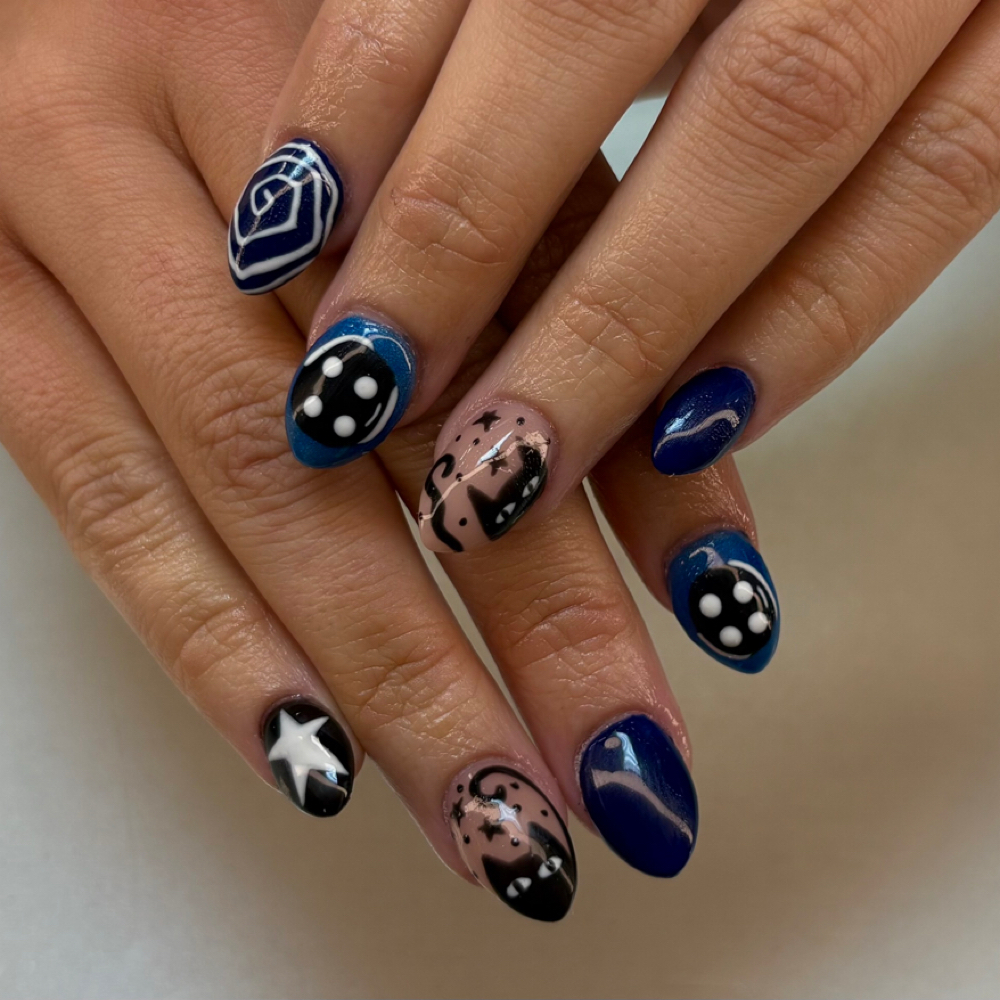 Acrylic full set at Booked & Buffed by Jen in pikeville, KY