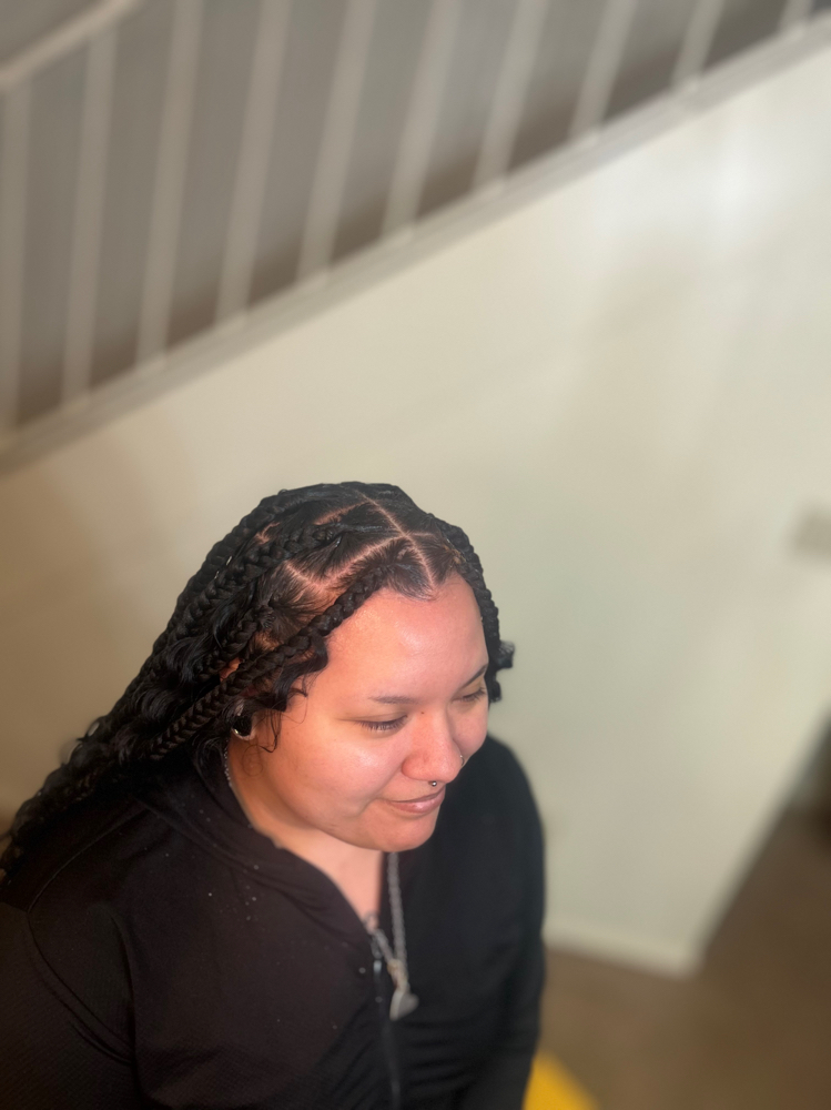 Medium Knotless Braids