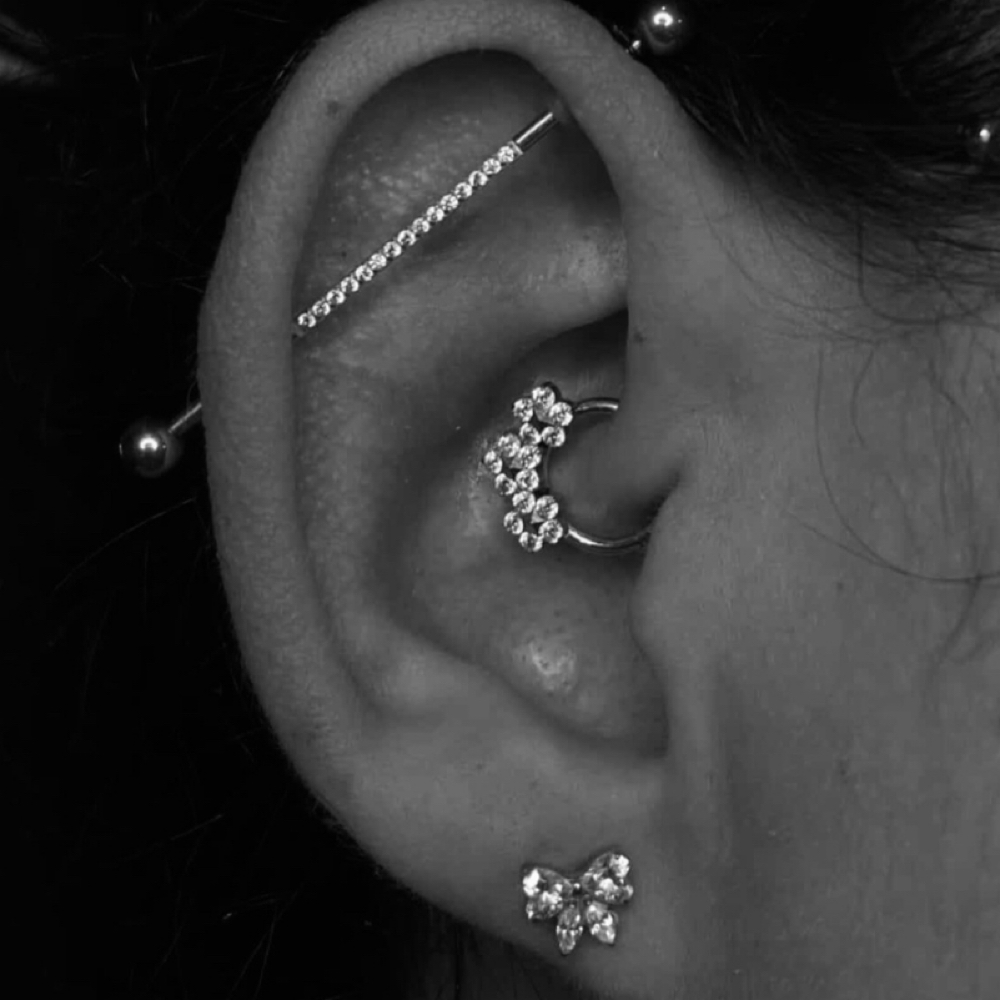 Industrial Piercing at NY INK STUDIO in New Rochelle, NY