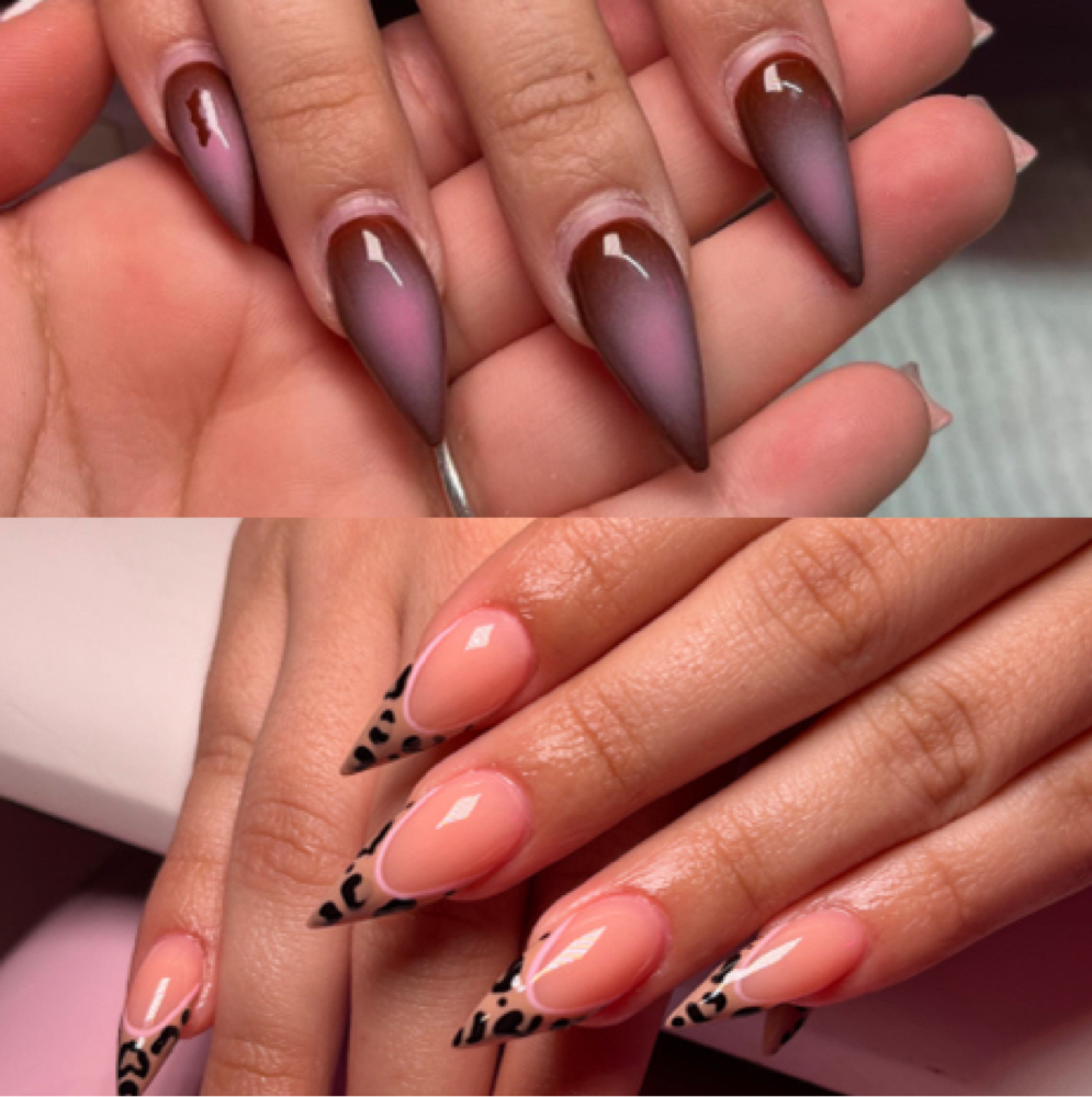Acrylic Fill-in at Luxury Nails by Des in Montebello, CA