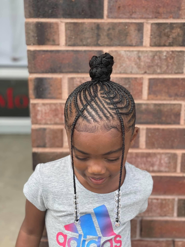 Braids w/ weave (age 3-12)