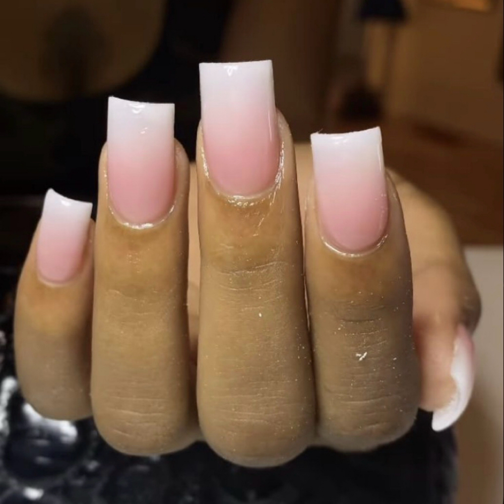 Short-Long Ombre NailArt at LoveBossDivaNails in Willmar, MN