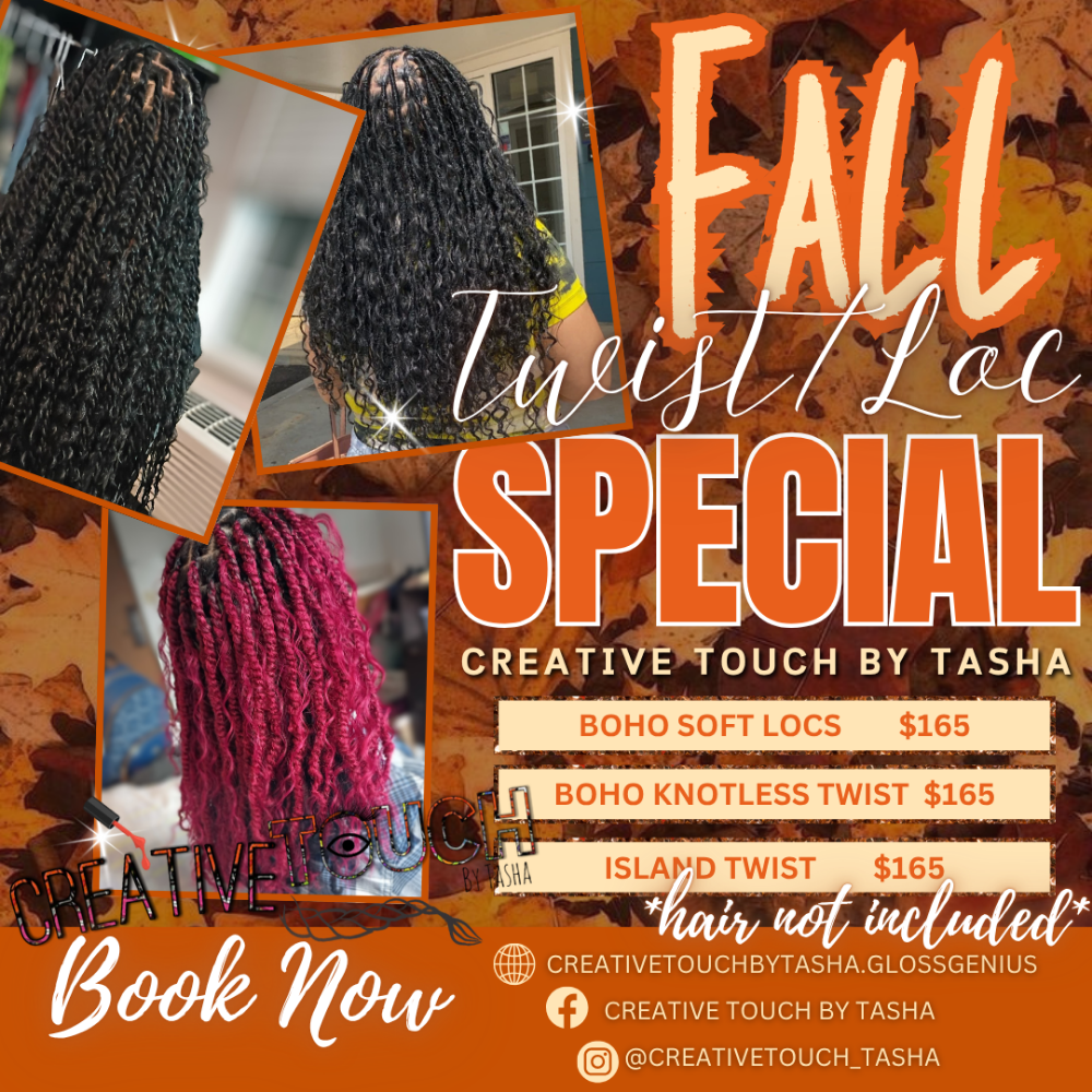Fall Twist Loc Special at Creative Touch By Tasha in Byram, MS