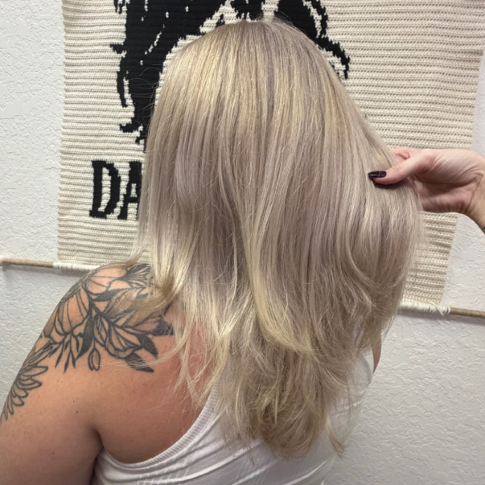 Blonde Root Touch Up at Dark Mane Studio LLC in Plant City, FL