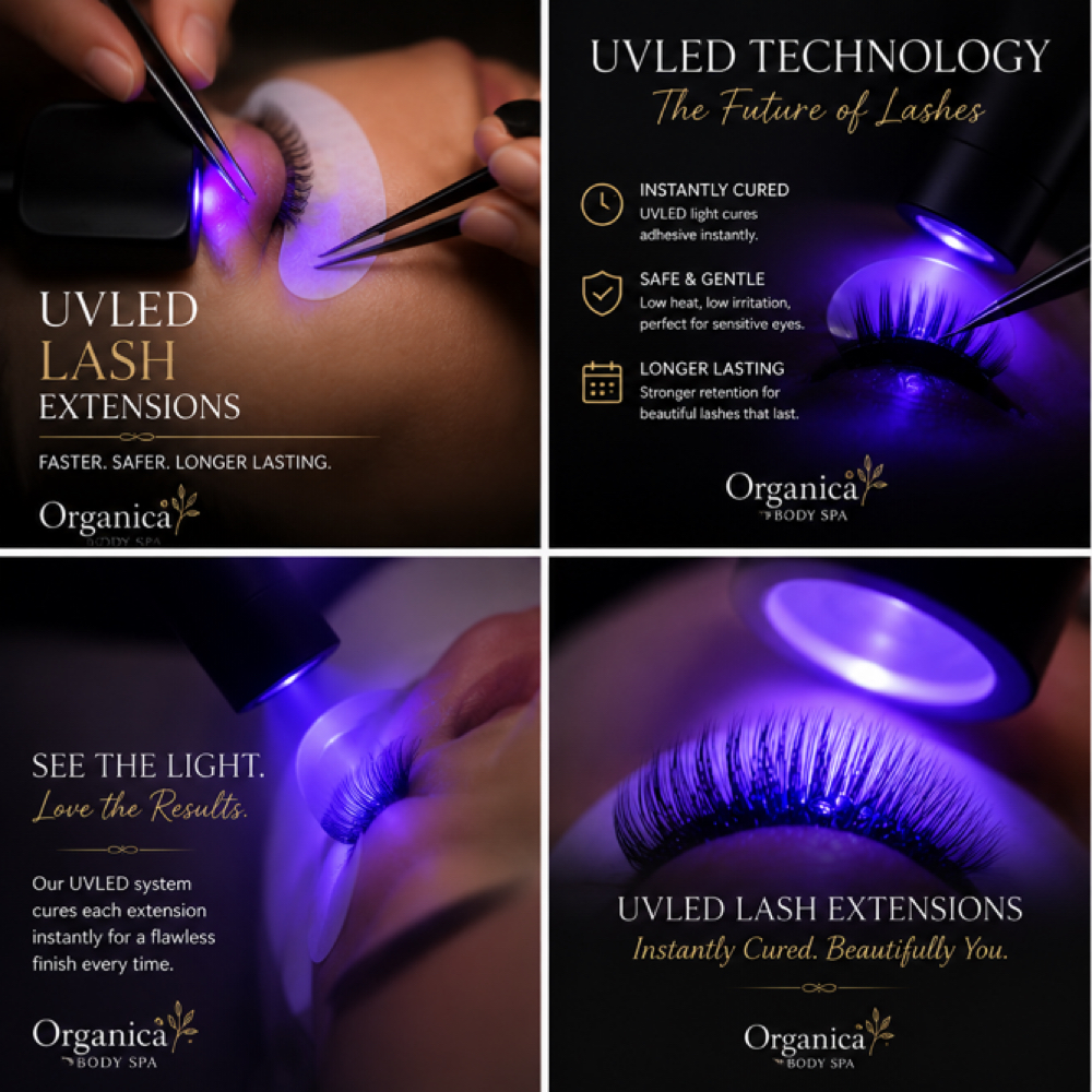 UV LED Volume Eyelash Extensions at Organica Body+ in Sulphur Springs, TX