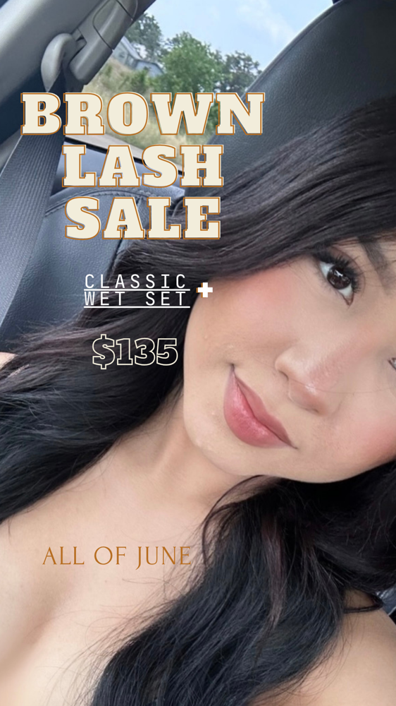 Brown Lashes Full Set