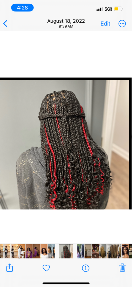 Medium Knotless Midback Length