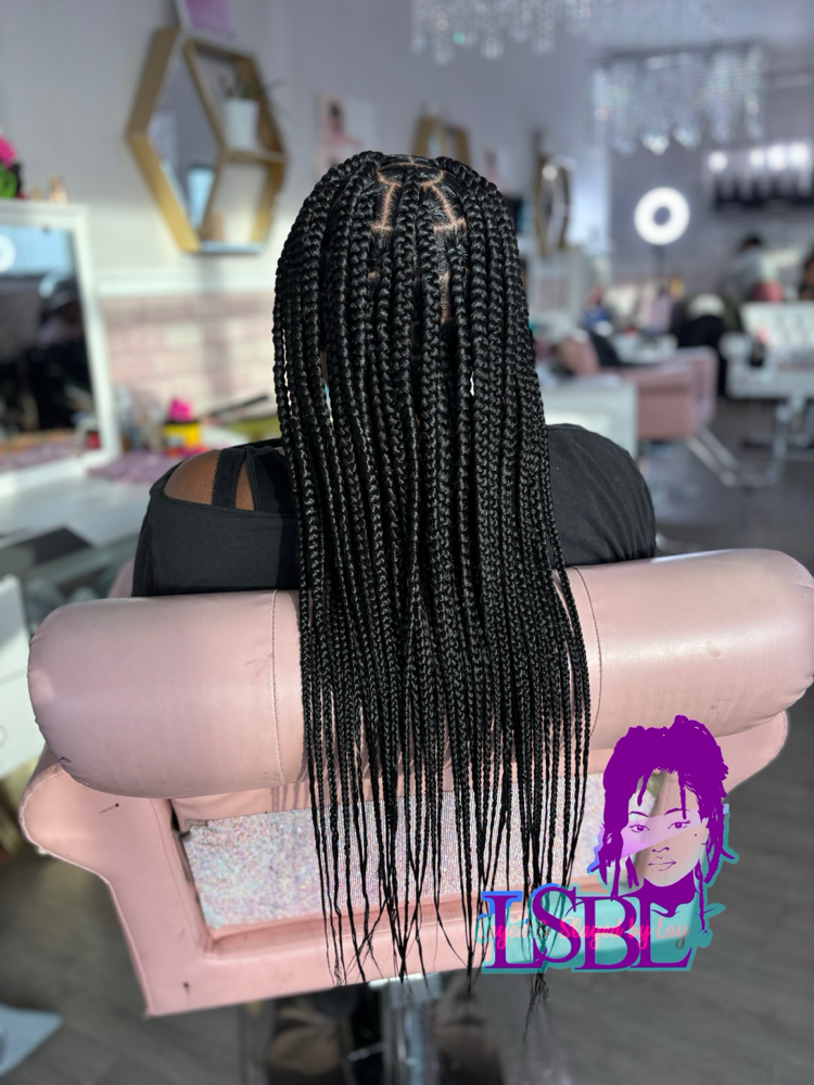 Large Knotless Braids