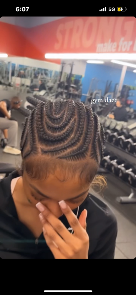 Free style stitch braids