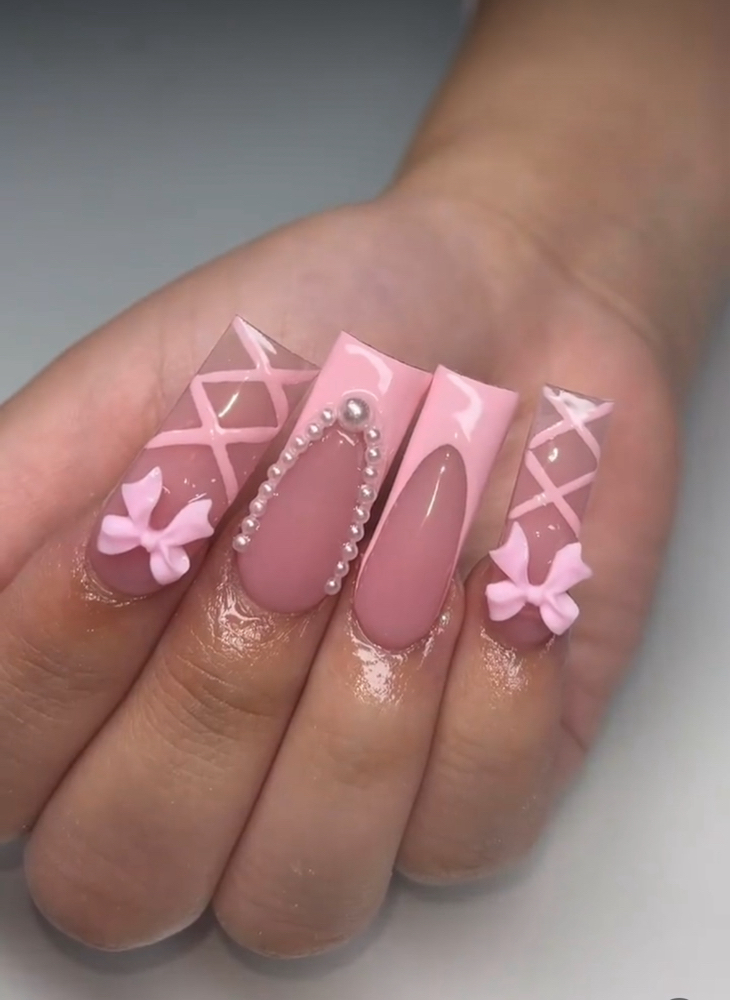 Long Acrylic Full Set