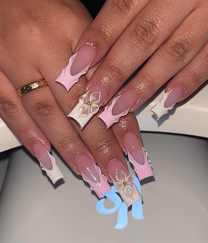 Long Acrylic Full Set at Nailed by Naye in Alpharetta, GA