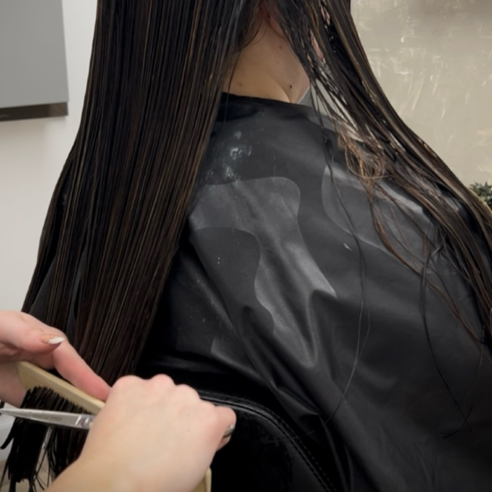 Womens Haircut at hairbyrileyyrenee in Essexville, MI
