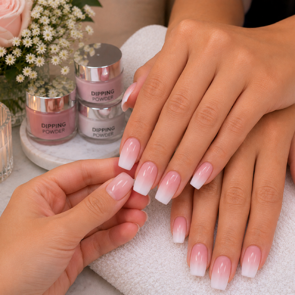Dipping Ombre at Venice Nails & Head Spa in Kyle, TX