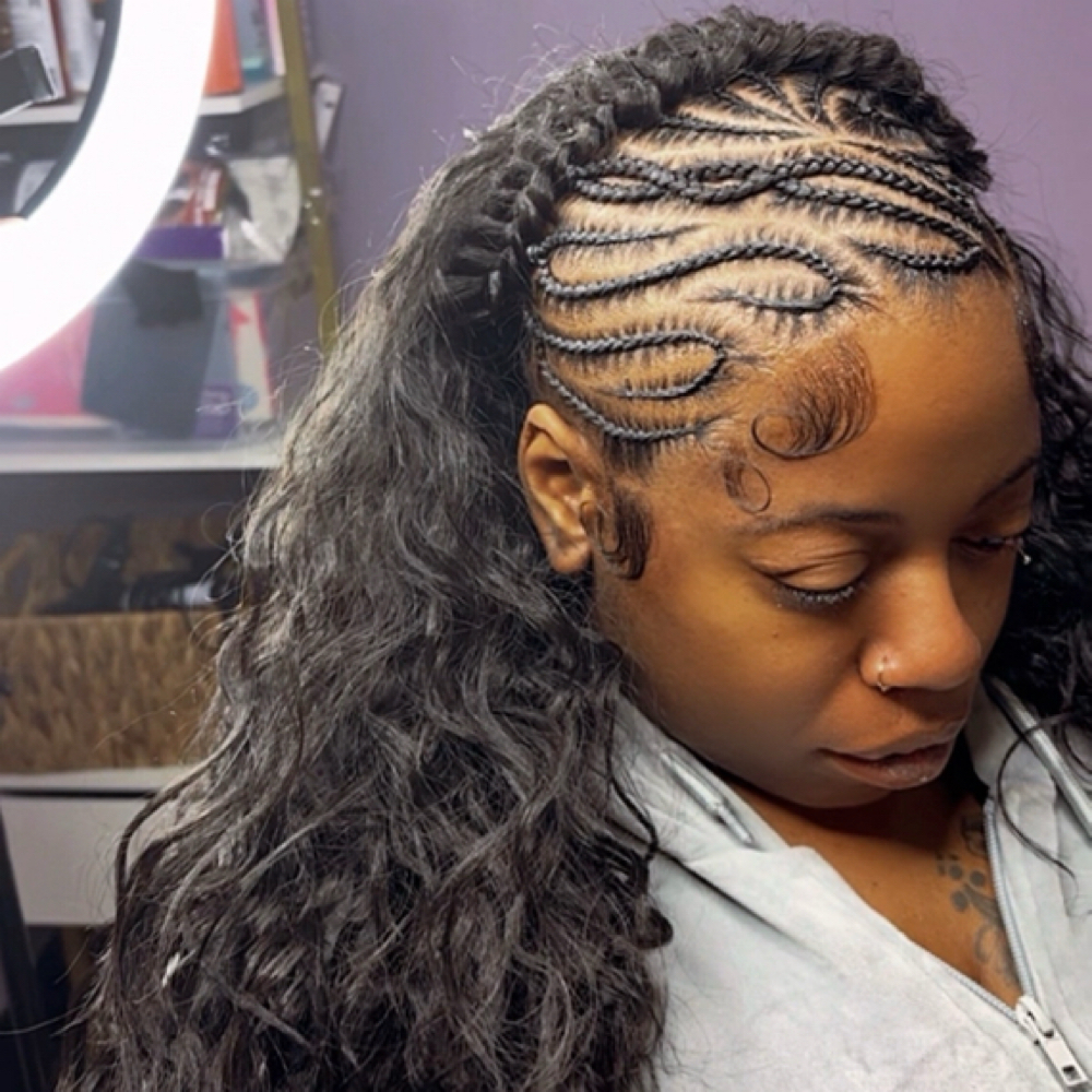 Stitch braids with quick weave at Freedom Bound Studio in Raleigh, NC