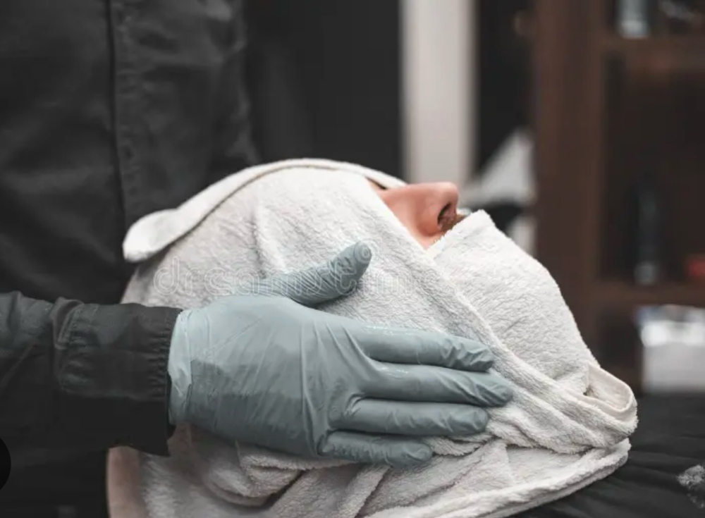 Beard + hot towel shave