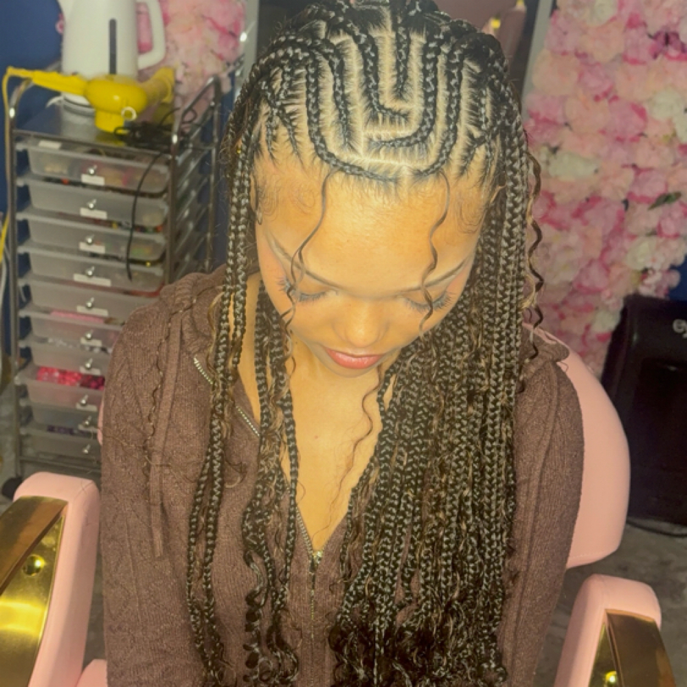 Fulani / Medium Knotless at Empressive Image Beauty Studio in North Port, FL