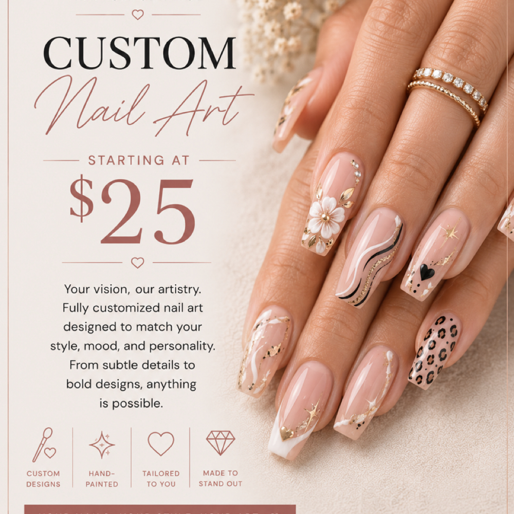 Custom Nail Art at Studio 811 Nail Studio in Ellensburg, WA