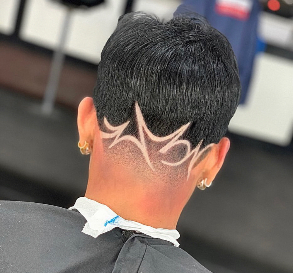 Adult Haircut W/ Design
