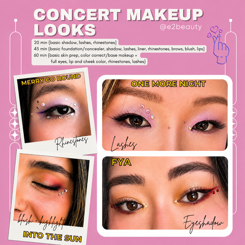 Concert Makeup at E2beauty in Santa Ana, CA