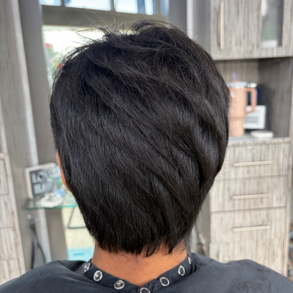 Mens All Over Color at Hair Bestie Paige in Fullerton, CA